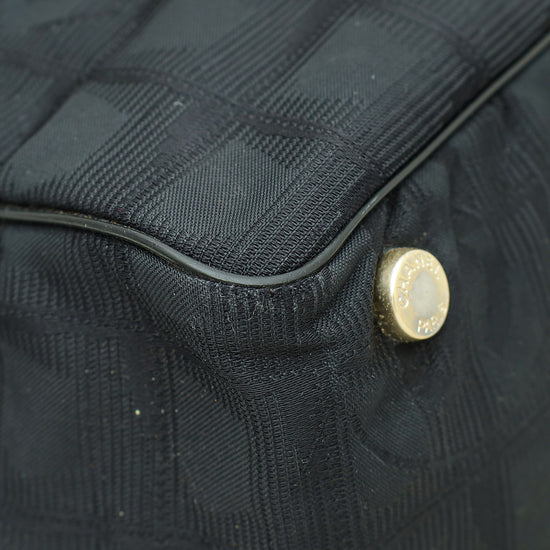 Chanel Black CC Travel Line Tote Bag
