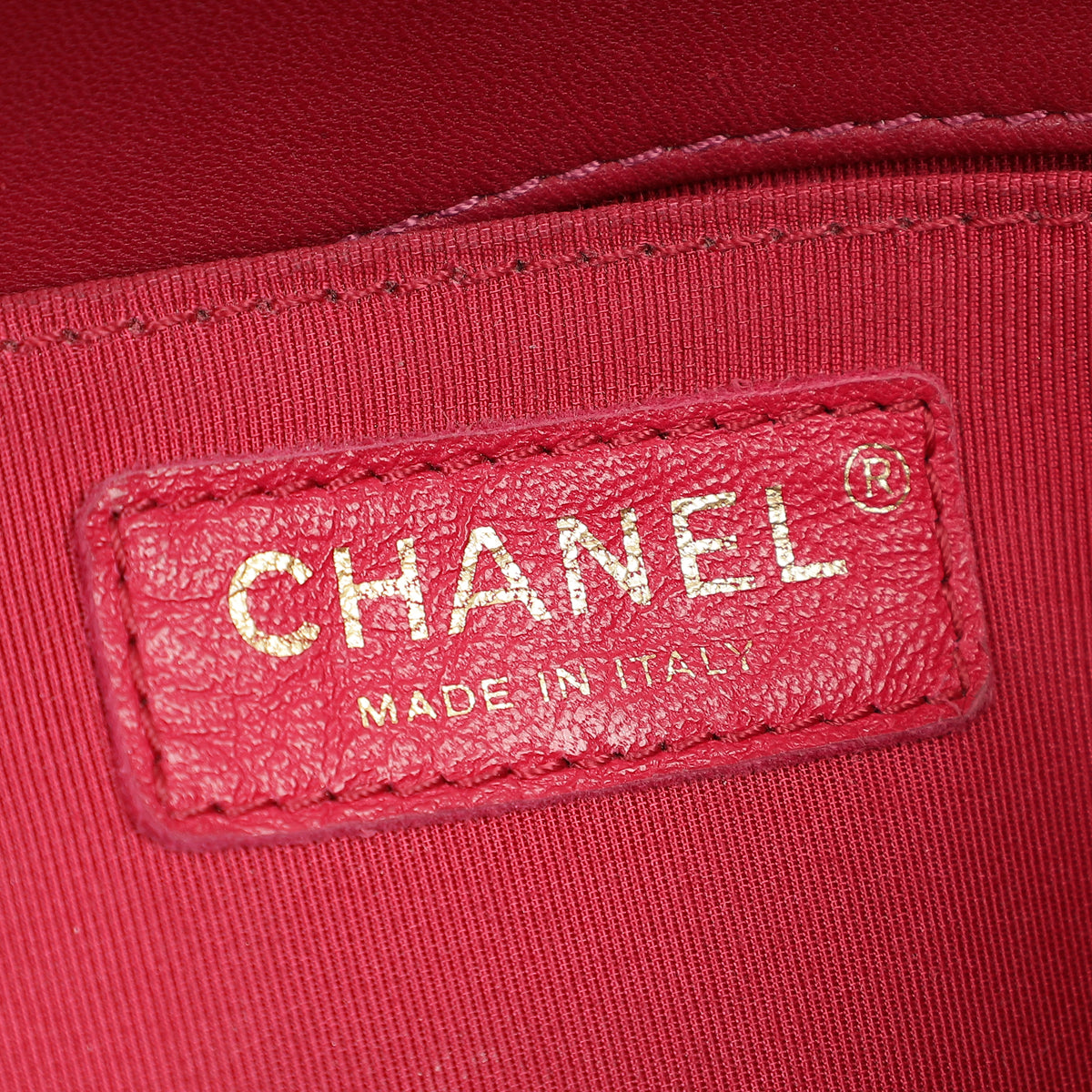 Chanel Dark Fuchsia Le Boy Chevron Medium Flap Bag