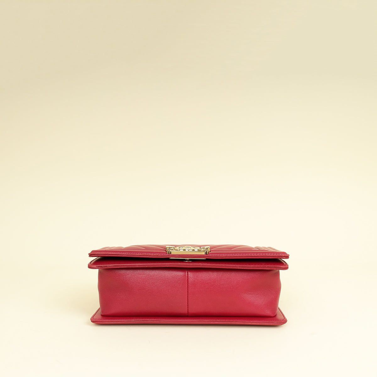 Chanel Dark Fuchsia Le Boy Chevron Medium Flap Bag