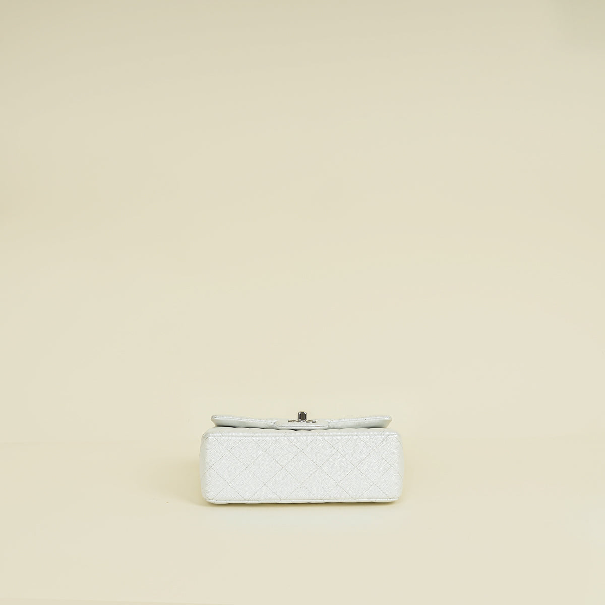 Chanel Metallic Pearly White Mini Rectangular Top Handle Bag – THE