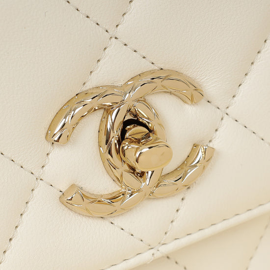 Chanel White Trendy Flap Bag-Chanel-THE CLOSET