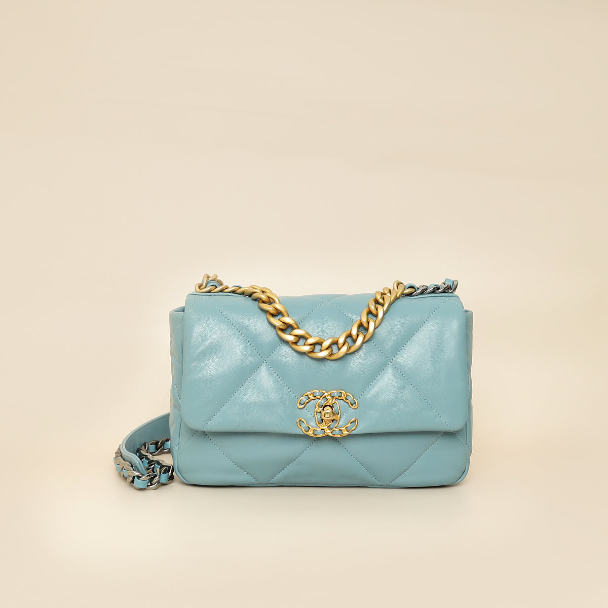 Chanel Light Blue 19 Small Flap Bag-Chanel-THE CLOSET