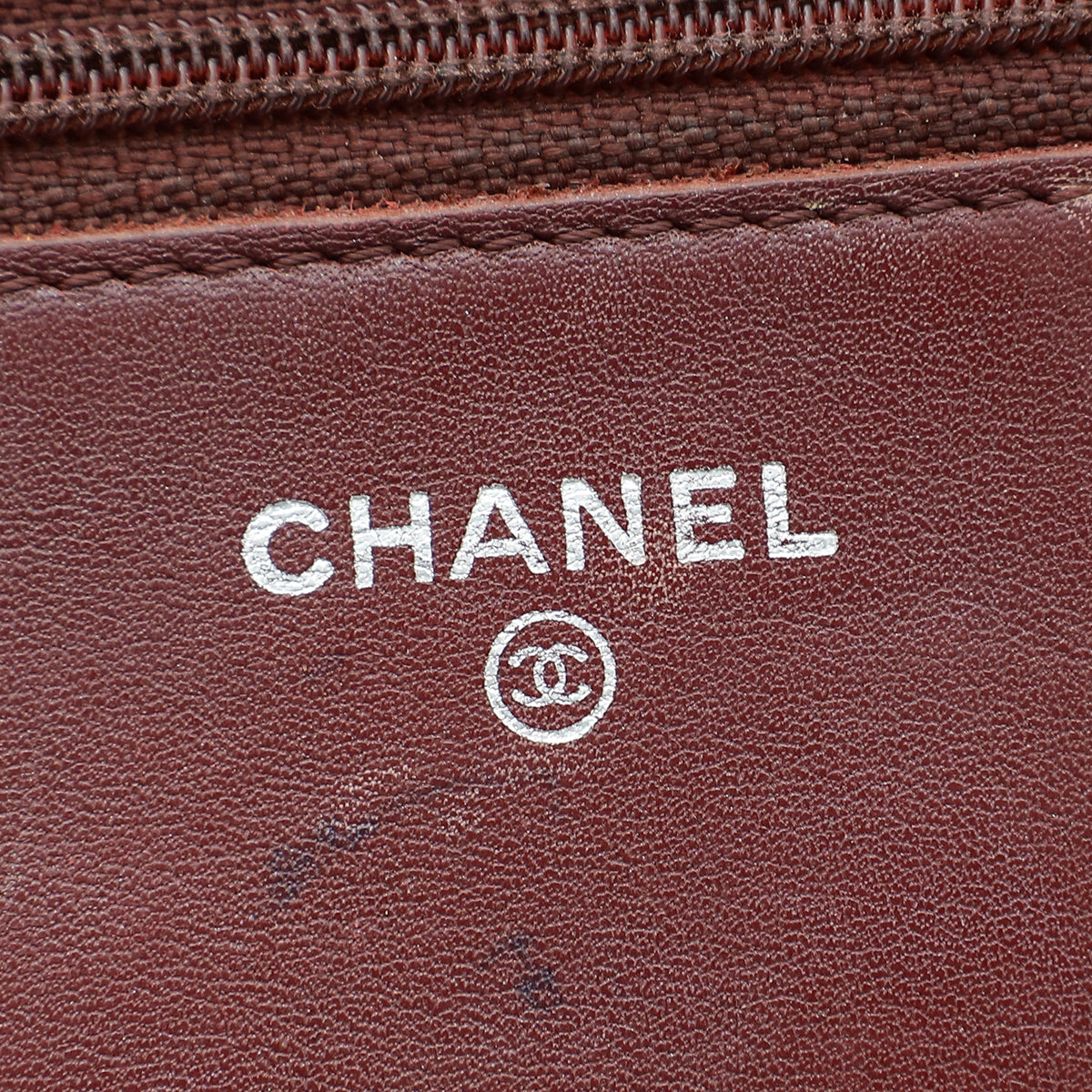 Chanel Burgundy CC Classic Wallet On Chain
