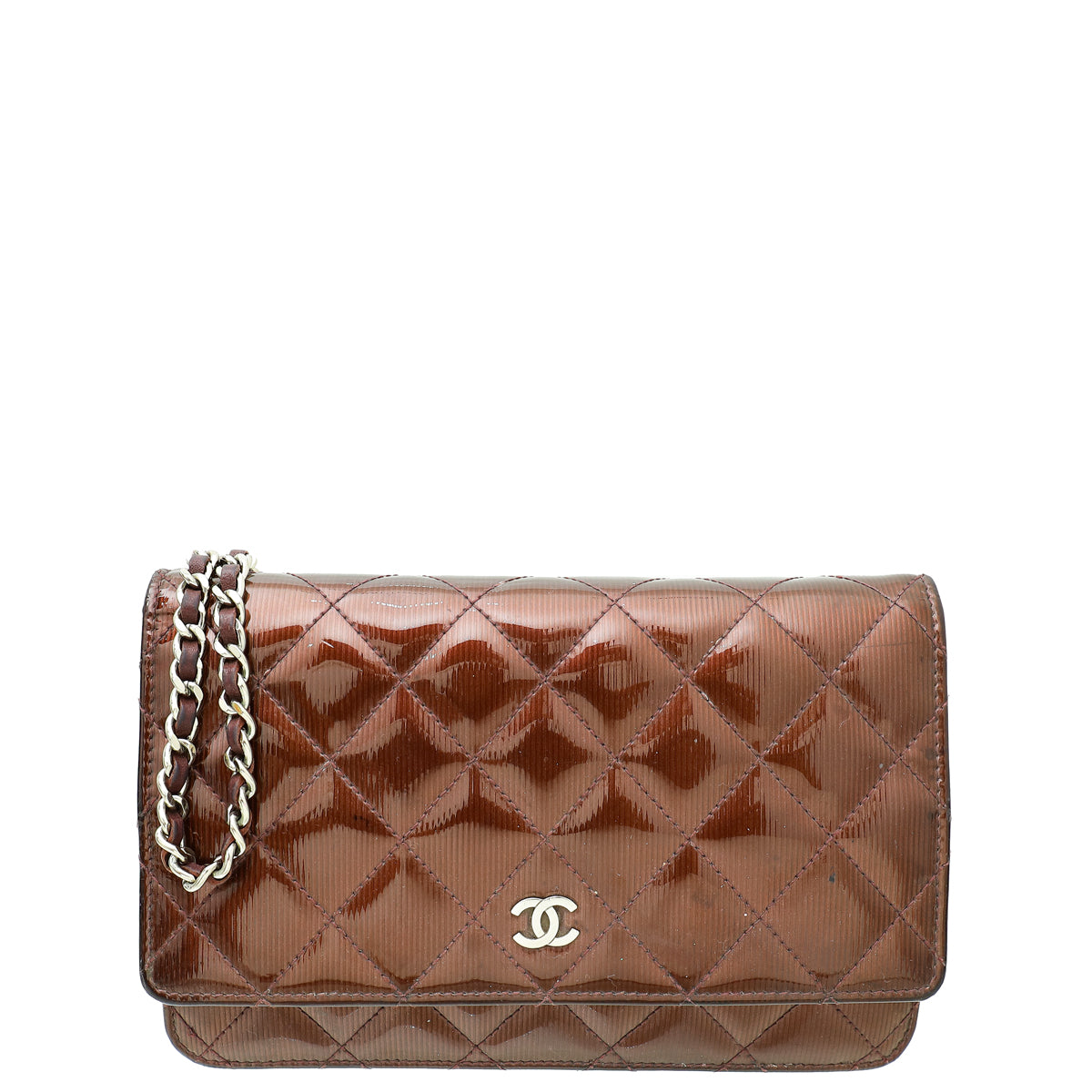 Chanel Burgundy CC Classic Wallet On Chain