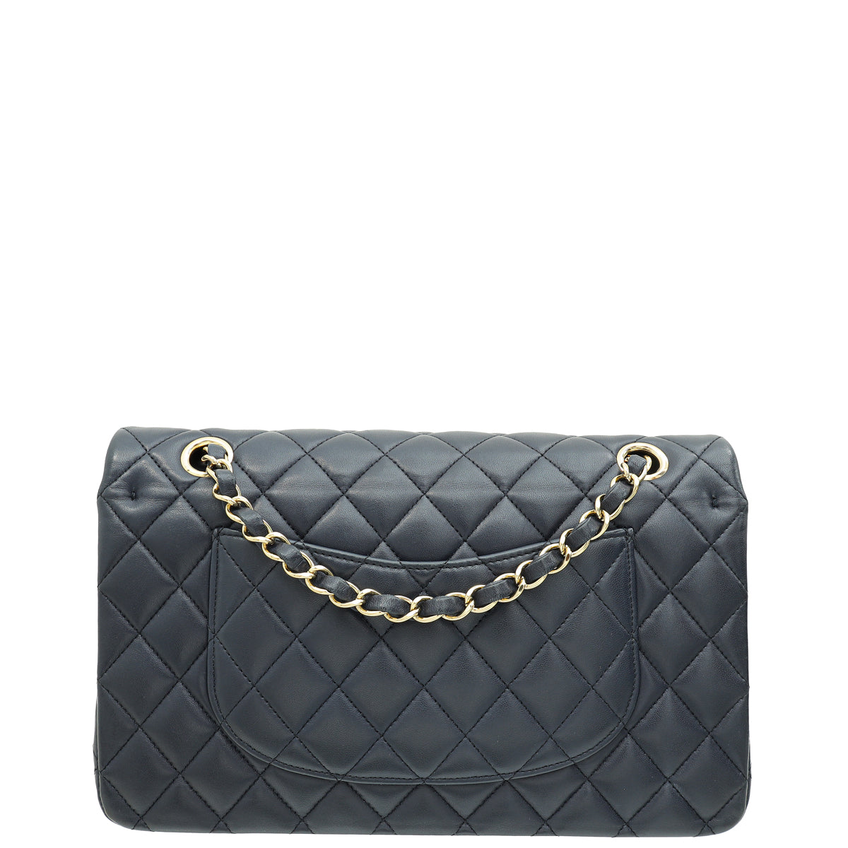 Chanel Navy Blue CC Classic Double Flap Medium Bag-Chanel-THE CLOSET