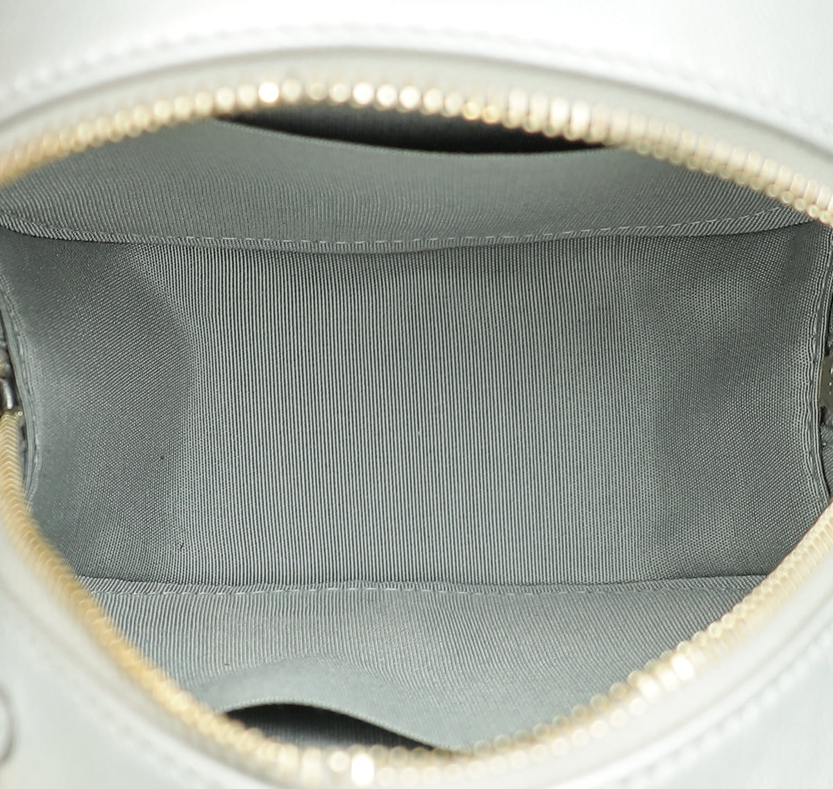 Chanel Metallic Silver 19 Round Mini Clutch W/ Chain-Chanel-THE CLOSET