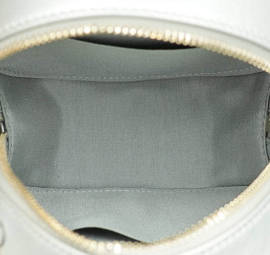 Chanel Metallic Silver 19 Round Mini Clutch W/ Chain-Chanel-THE CLOSET