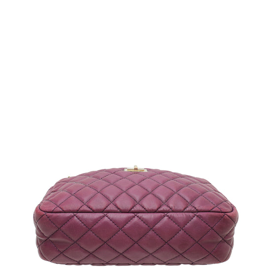Chanel Violet Reissue Quilted Large Camera Bag