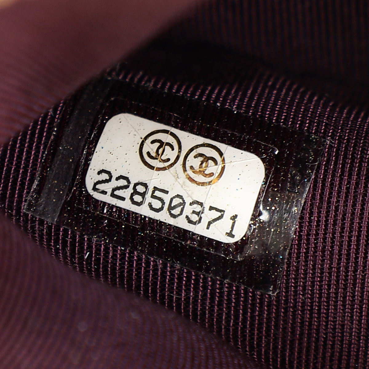 Chanel Prune CC Double Zip Clutch With Chain Crossbody Bag