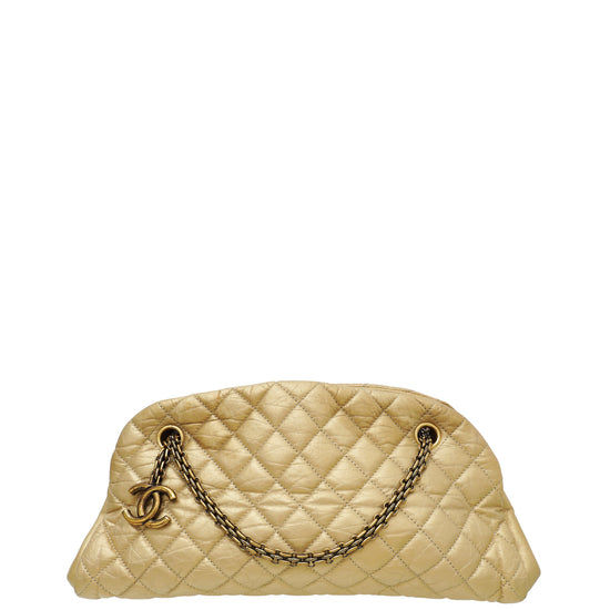Chanel Gold CC Just Mademoiselle Bowling Bag