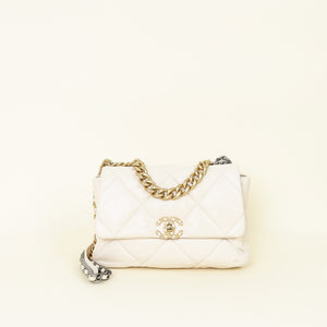 Chanel Light Beige CC Chanel 19 Large Bag