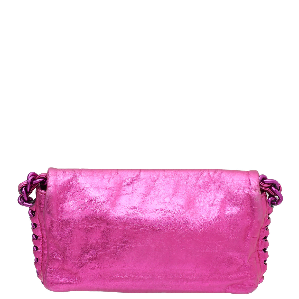 Chanel Metallic Fuchsia CC Timeless Chain Flap Bag-Chanel-THE CLOSET