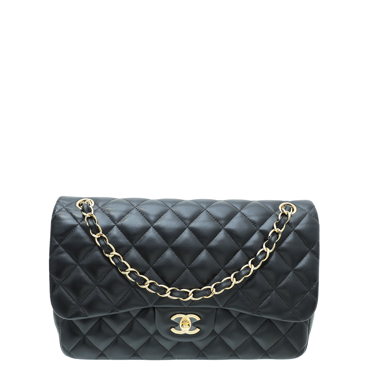 Chanel Black CC Classic Double Flap Jumbo Bag-Chanel-THE CLOSET