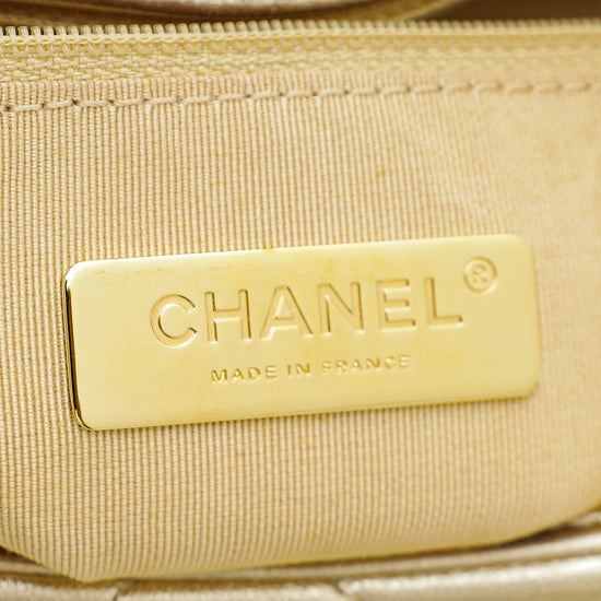 Chanel Metallic Gold 19 Small Bag