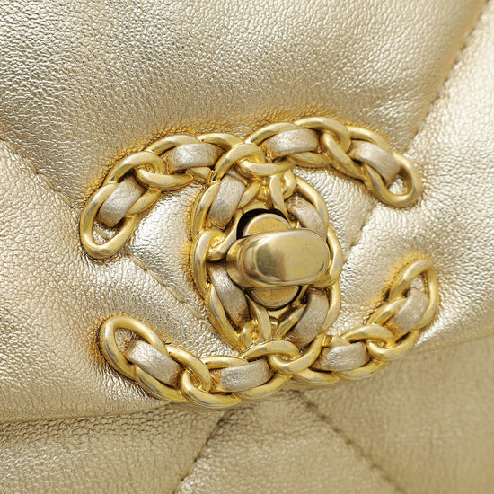 Chanel Metallic Gold 19 Small Bag