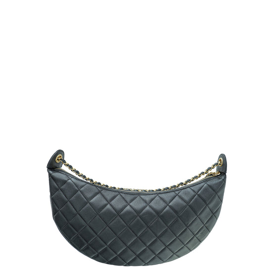 Chanel Black CC All About Chains Hobo Bag