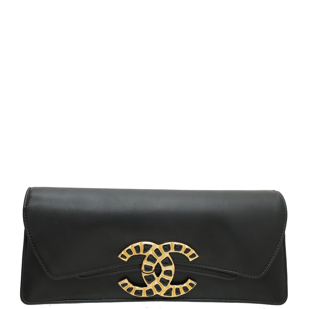 Chanel Black CC Paris -New York Clutch-Chanel-THE CLOSET