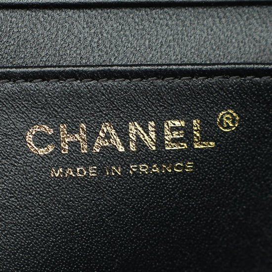 Chanel Black CC Paris -New York Clutch