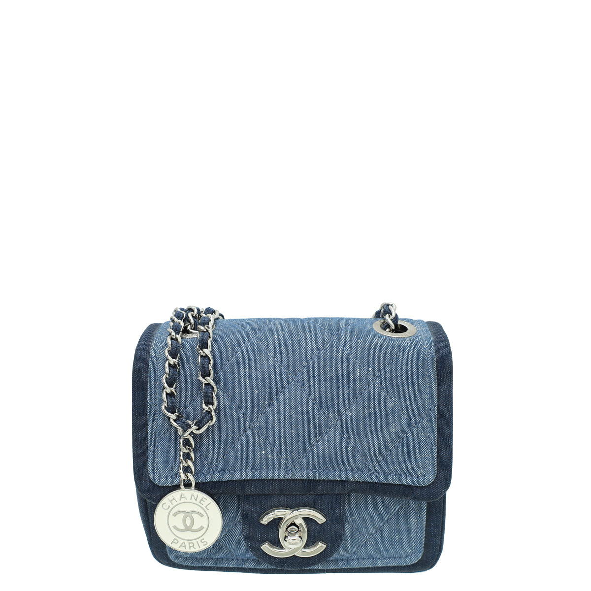Chanel Bicolor CC Medallion Graphic Denim Square Mini Bag-Chanel-THE CLOSET