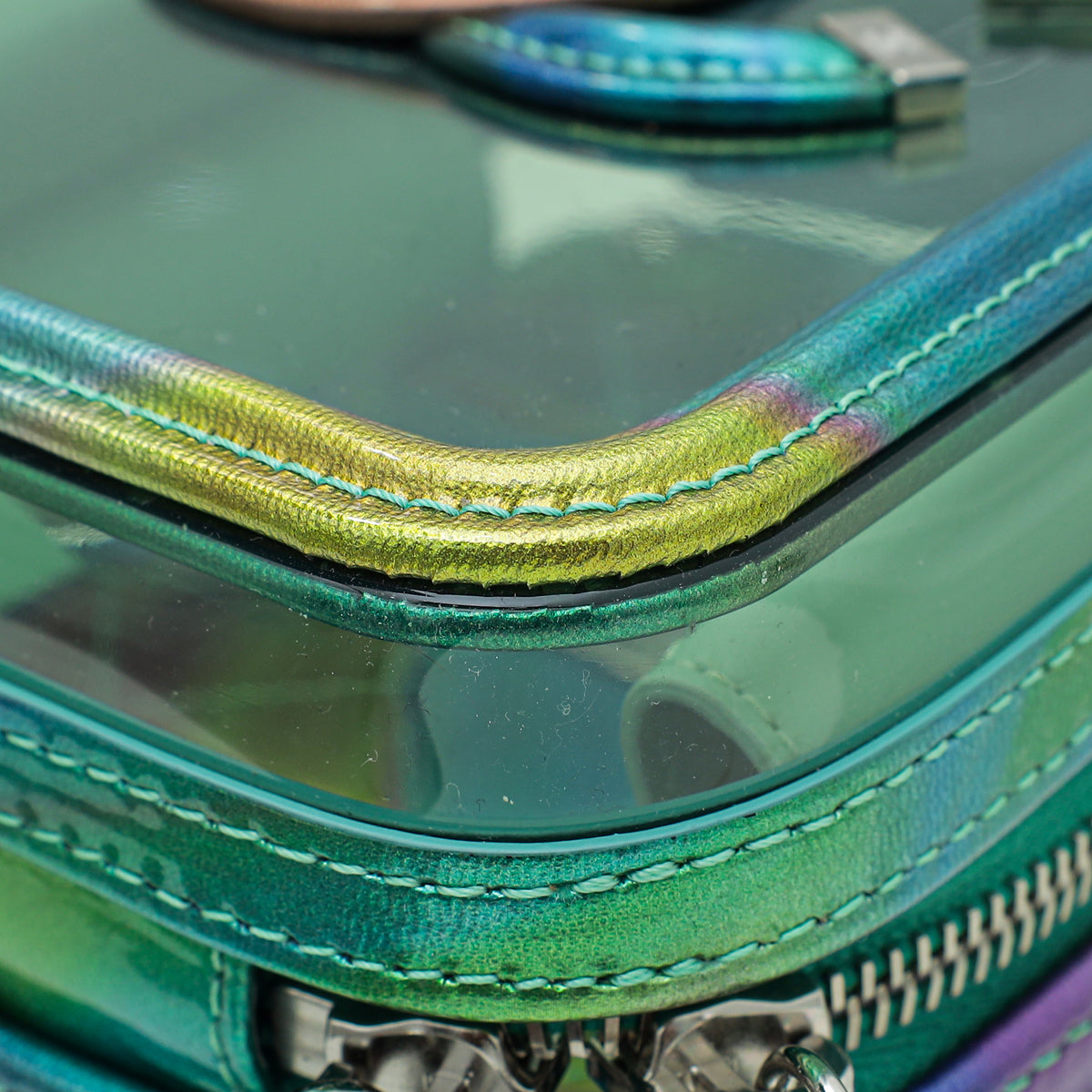 Chanel Multicolor CC Filigree Vertical PVC Vanity Case
