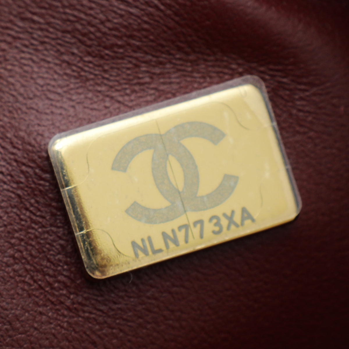 Chanel Burgundy CC Mini Rectangular Flap Bag