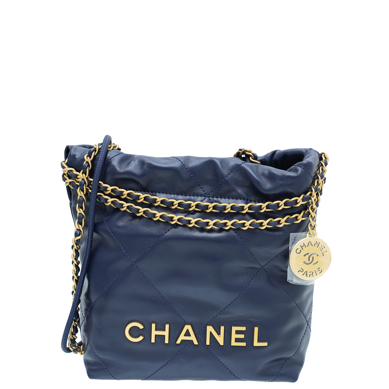Chanel Blue Shiny 22 Mini Bag