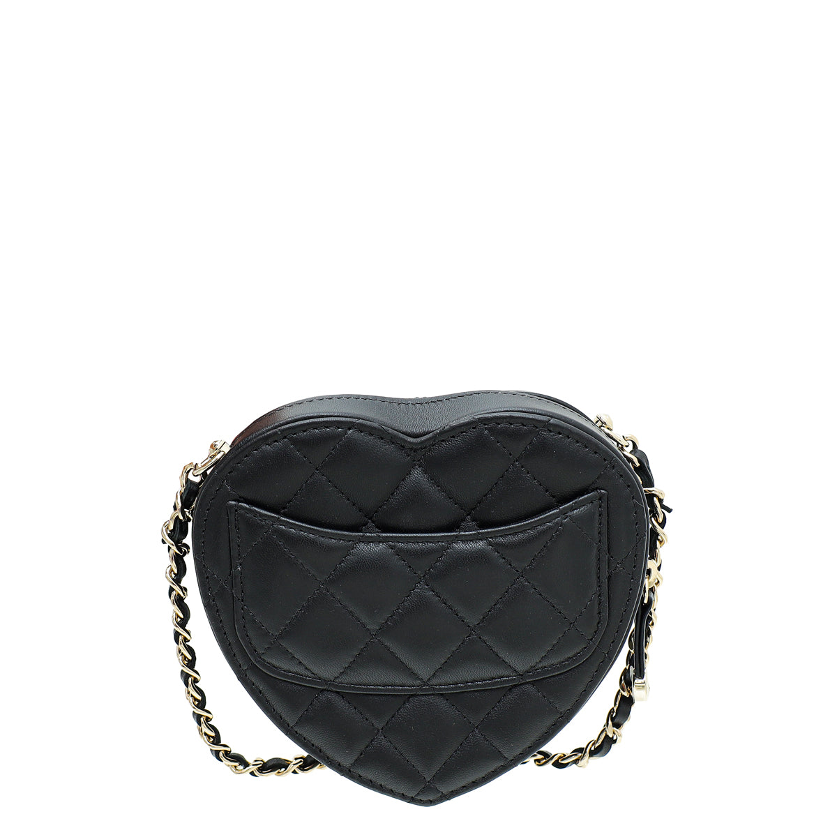 Chanel Black CC In Love Heart Chain Mini Bag-Chanel-THE CLOSET