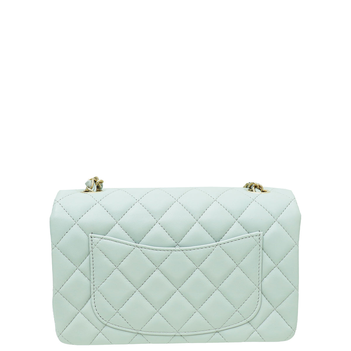 Chanel Light Pearl Grey Mini Rectangular Classic Flap Mini Bag