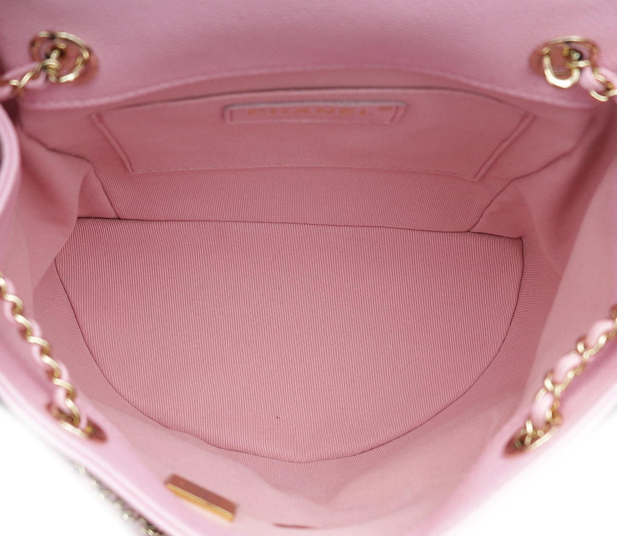 Chanel Pink Duma Pockets Drawstring Backpack Small Bag