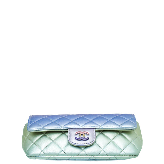 Chanel Multicolor CC Glasses Case With Chain