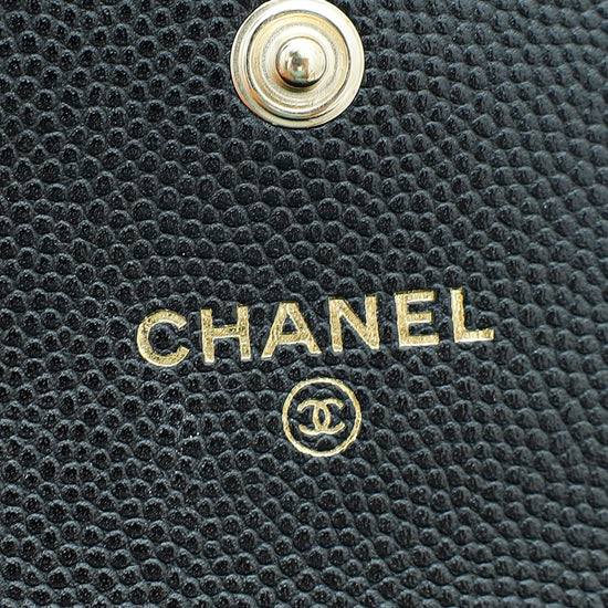 Chanel Black CC Pearl Flap Coin Purse w/Chain – The Closet