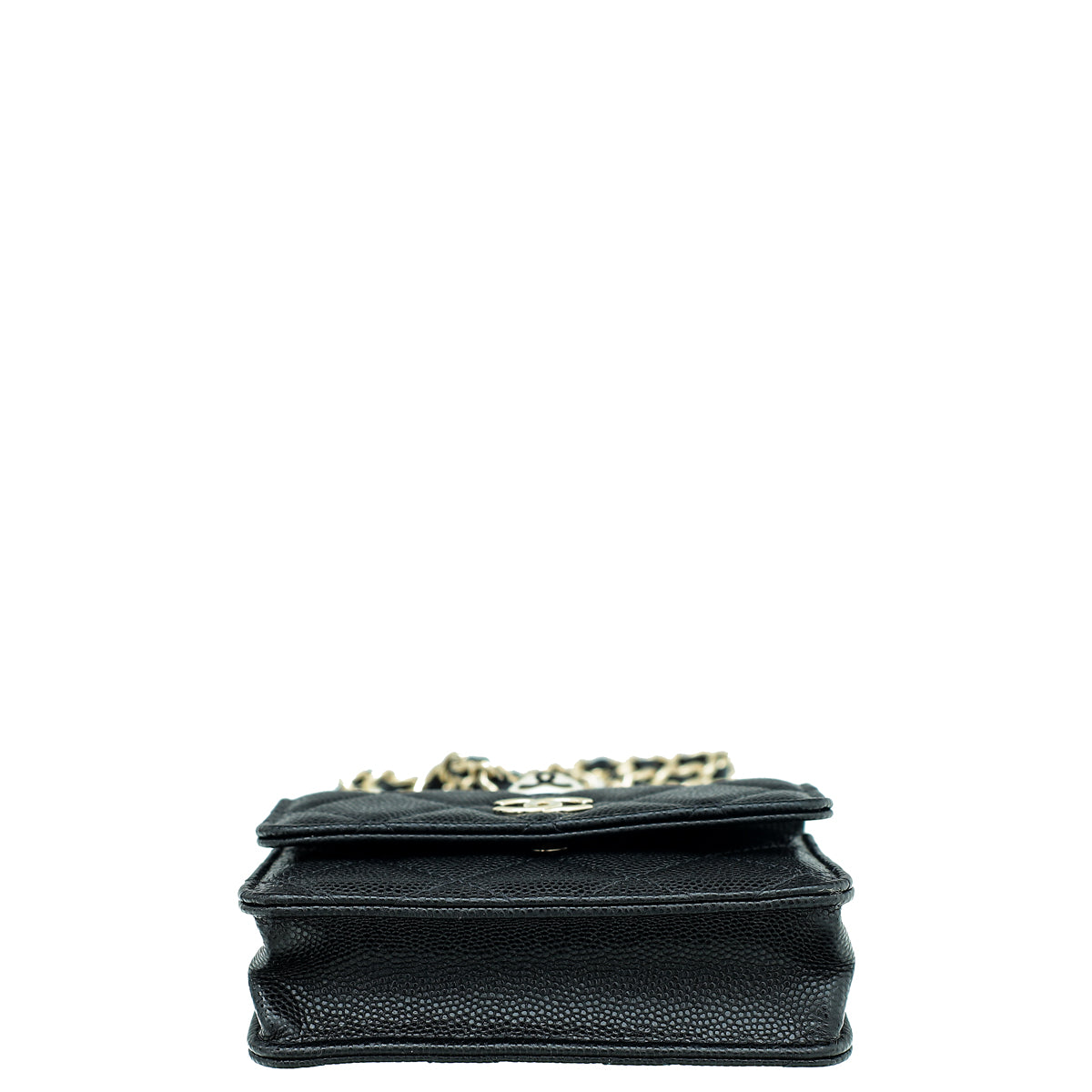 Chanel Black CC Pearl Flap Coin Purse w/Chain – The Closet