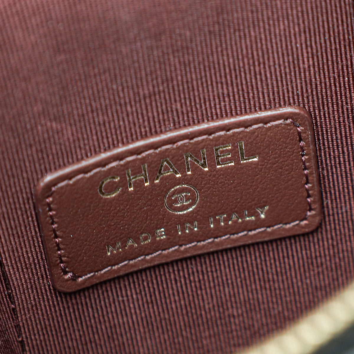 Chanel Black Classic Vanity Phone Holder w/Chain