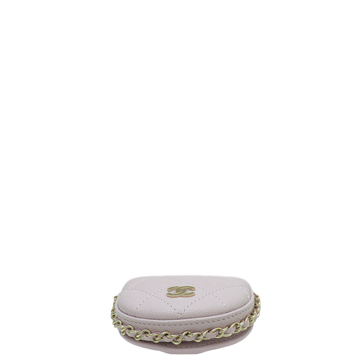 Chanel Light Pink Chain Around Airpods Case with Chain