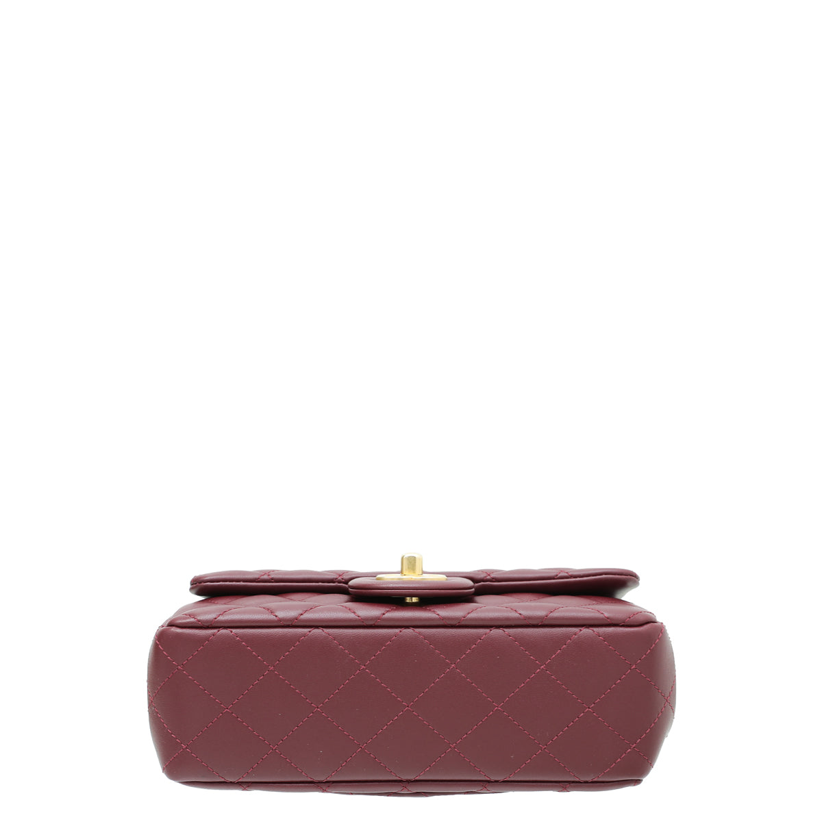 Chanel Burgundy Camellia Crush Flap Bag