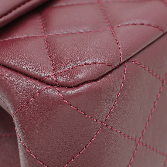 Chanel Burgundy Camellia Crush Flap Bag – The Closet