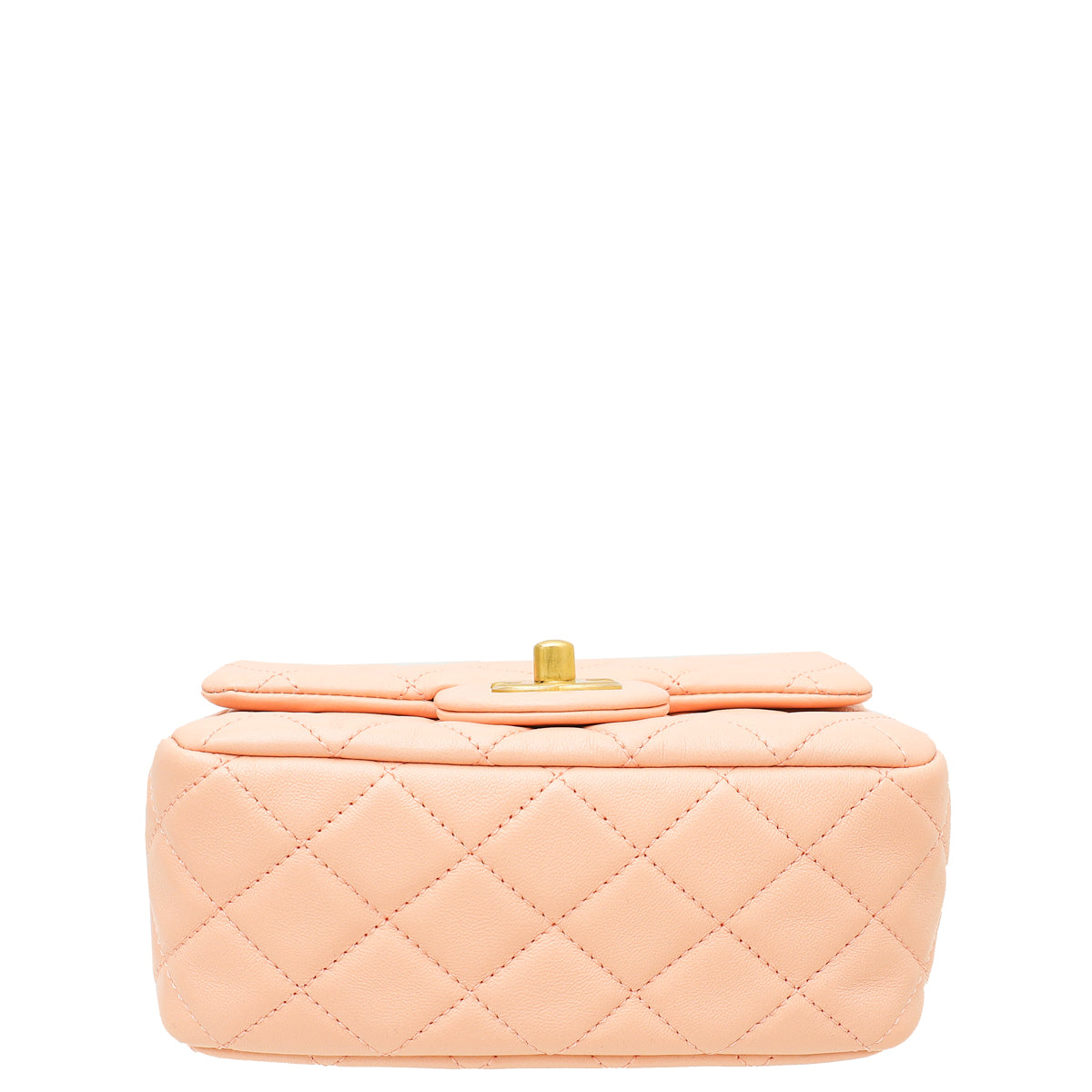 Chanel Peach CC Pearl Crush Flap Bag
