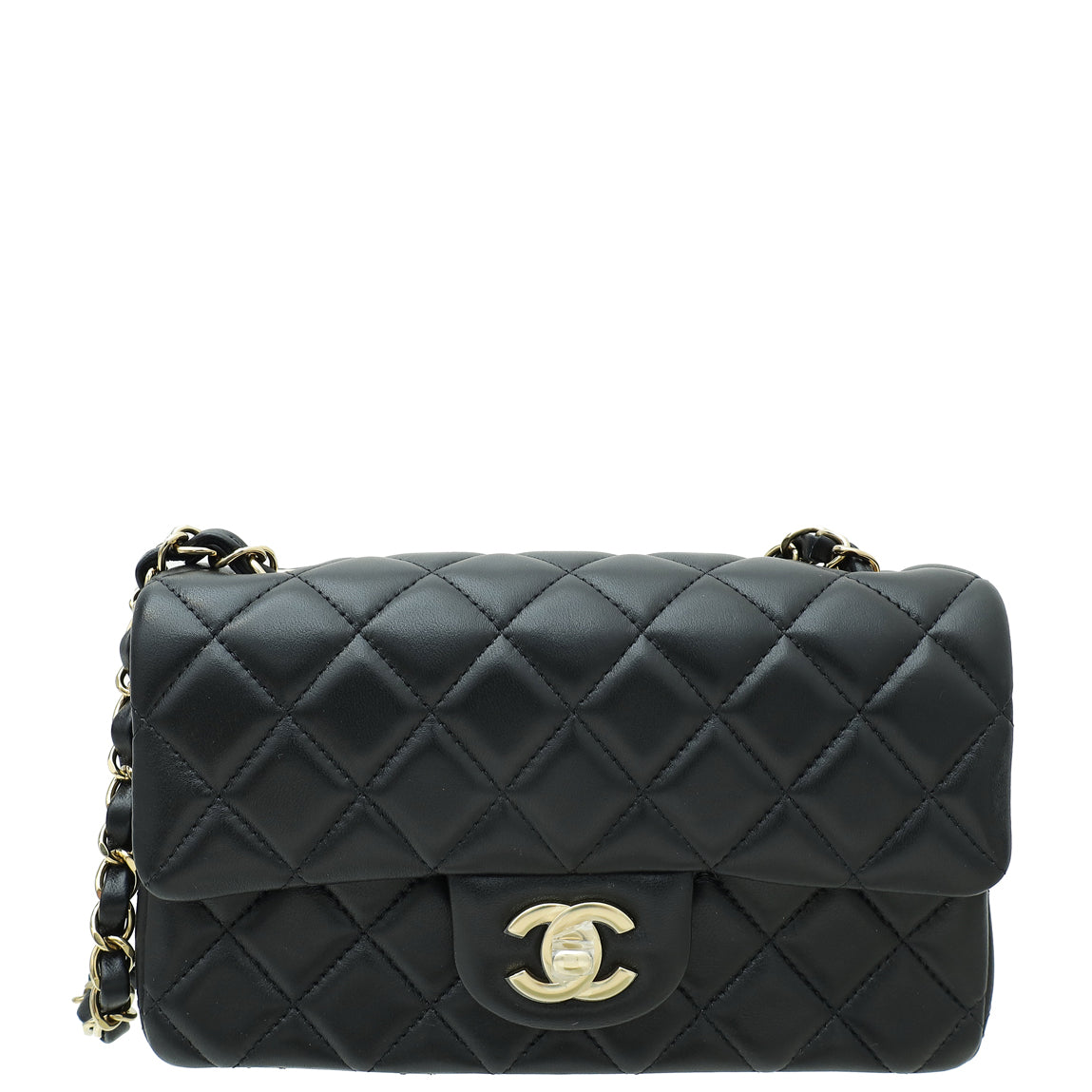 Chanel Black CC Classic Rectangular Mini Flap Bag-Chanel-THE CLOSET