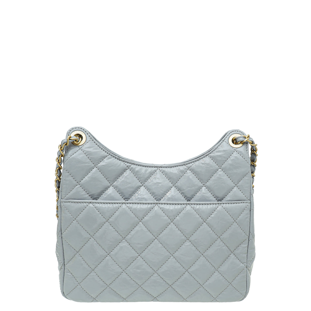 Chanel Grey CC Charm Hobo Bag-Chanel-THE CLOSET