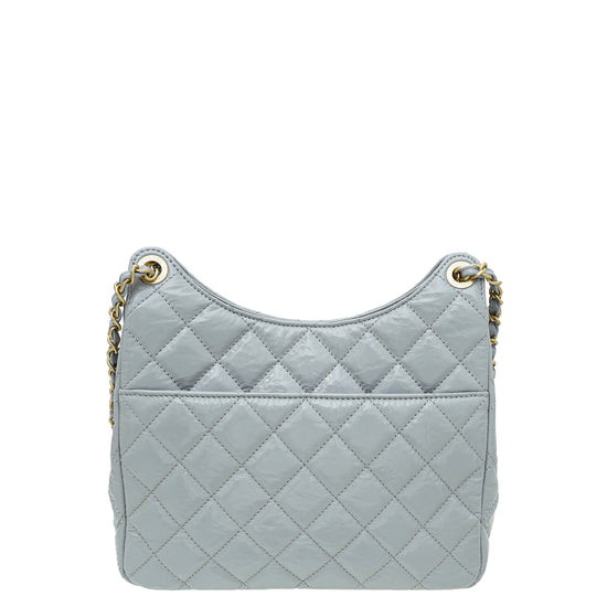 Chanel Gabrielle Hobo Quilted Suede