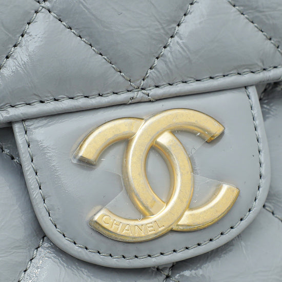 Chanel Grey CC Charm Hobo Bag