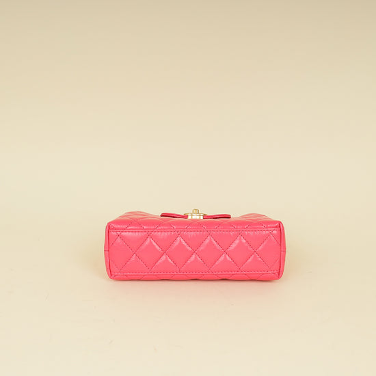 Chanel Hot Pink CC Mini Kelly Bag