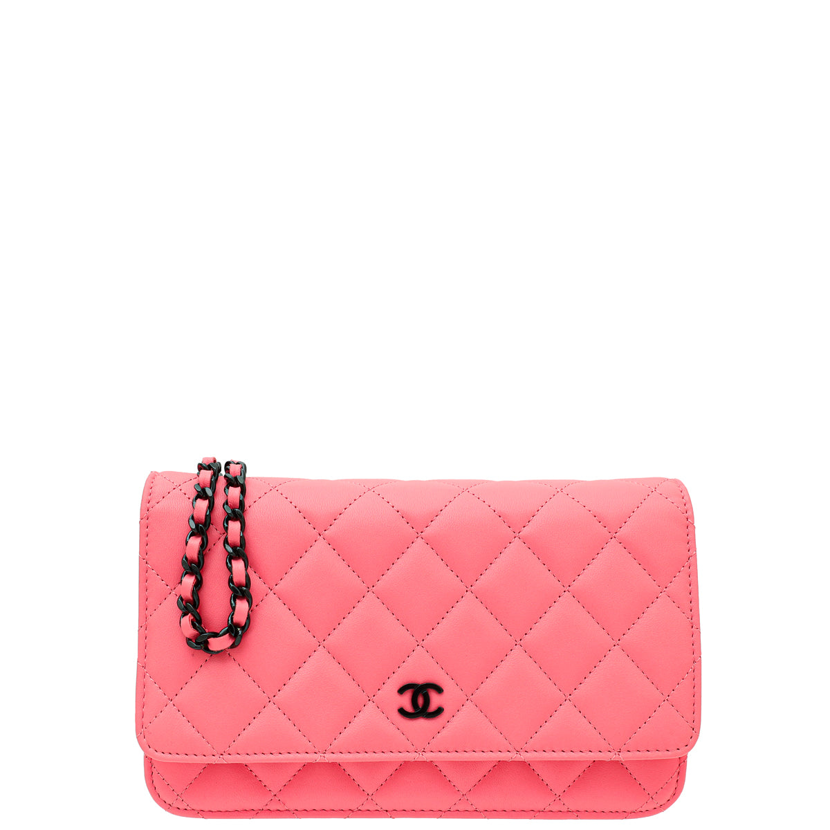 Chanel Pink CC Classic Wallet On Chain-Chanel-THE CLOSET