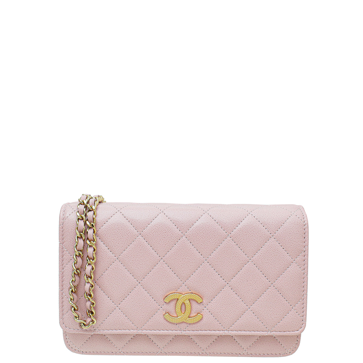 Chanel Pink CC Classic Wallet On Chain-Chanel-THE CLOSET