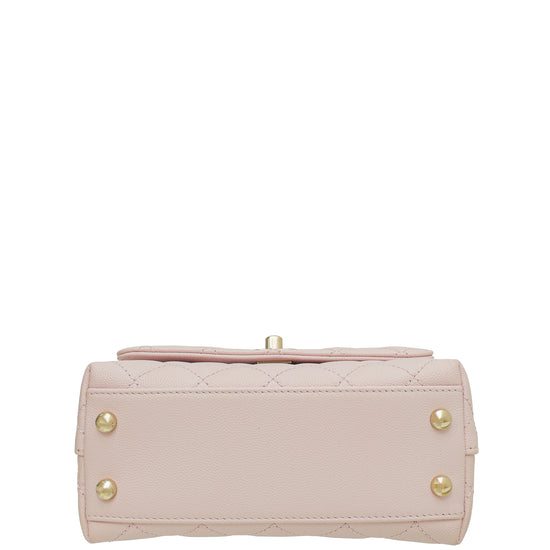 Chanel Pink Extra Mini Coco Handle Flap Bag