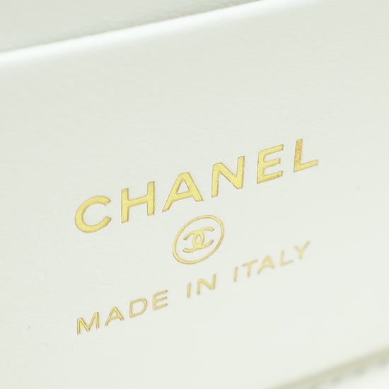Chanel White CC Vanity Small Crossbody Bag