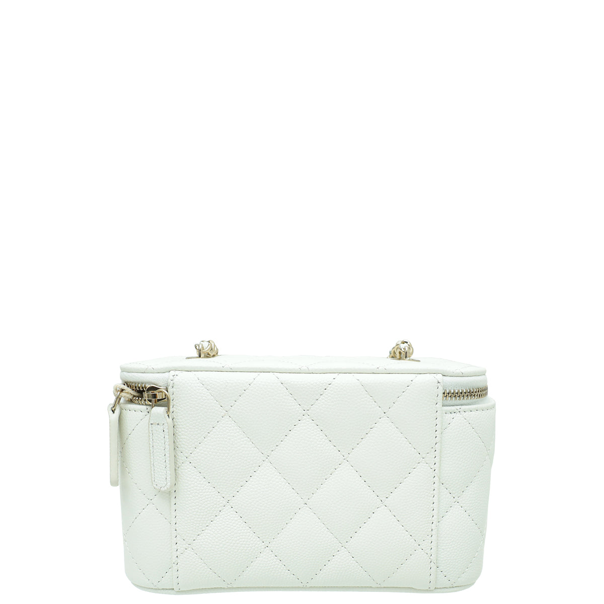 Chanel White CC Vanity Small Crossbody Bag