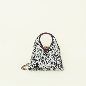 Chanel Bicolor Animal Print Chic Lady Shopping Small Bag