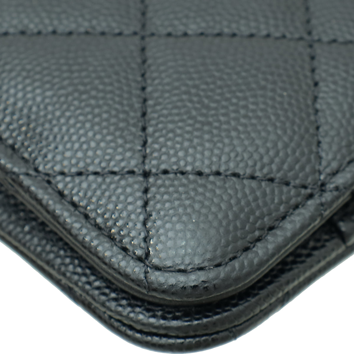 Chanel Black CC Wallet On Chain W/ Passport Holder