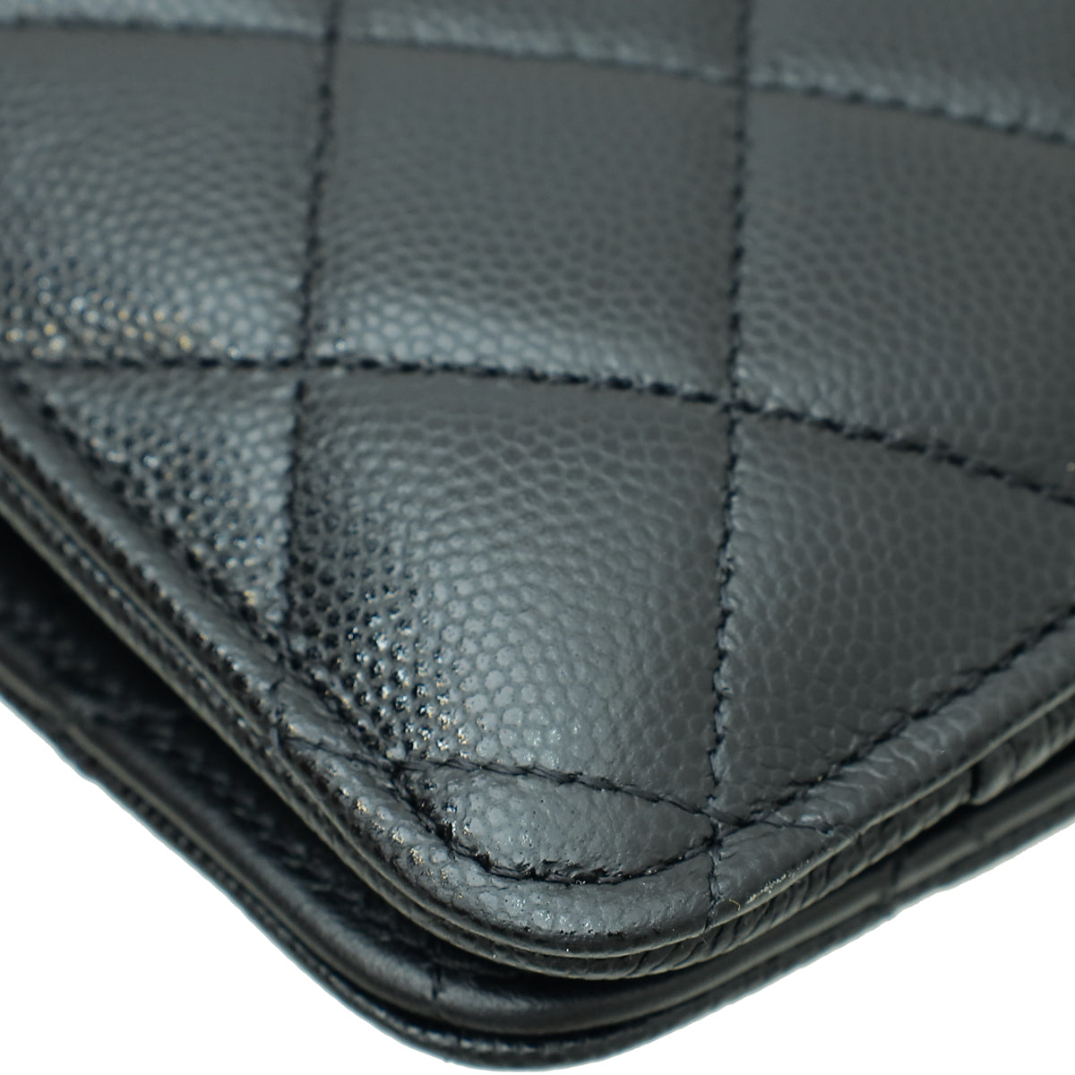 Chanel Black CC Wallet On Chain W/ Passport Holder